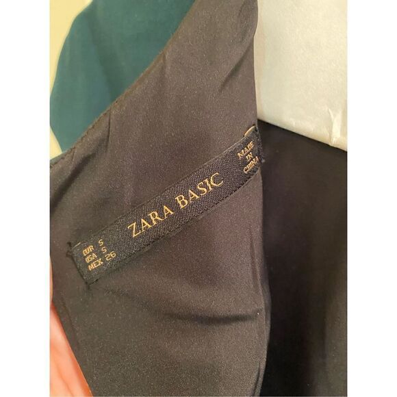 ZARA basic green bodycon dress back zipper - Picture 5 of 6